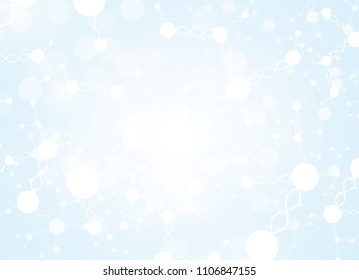 Abstract background medical substance and molecules.