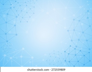 Abstract background medical substance and molecules.