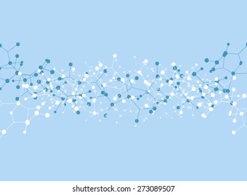 Abstract background medical substance and molecules.
