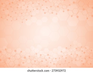 Abstract background medical substance and molecules.