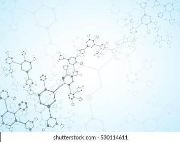 Abstract background medical substance and molecules.