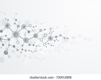 Abstract background medical substance and molecules.