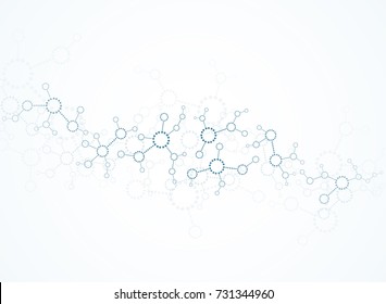 Abstract background medical substance and molecules.