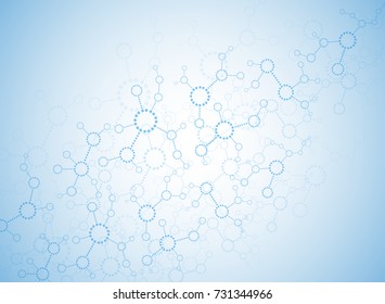 Abstract background medical substance and molecules.