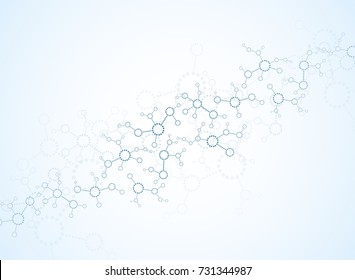 Abstract background medical substance and molecules.