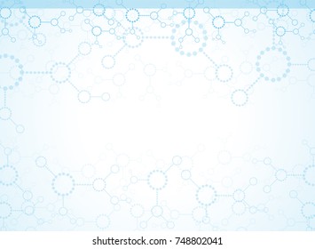 Abstract background medical substance and molecules.