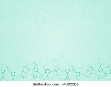 Abstract background medical substance and molecules.