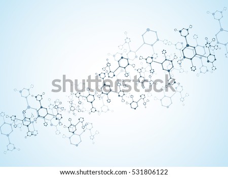 Abstract background medical substance and molecules.
