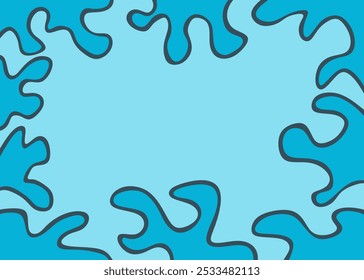 Abstract background with melting liquid pattern and with some copy space area