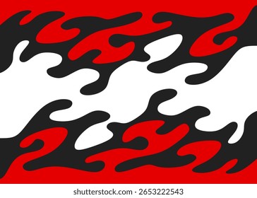 Abstract background with melting wavy line pattern and with some copy space area