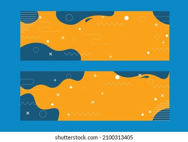 abstract background with memphis element and organic shape 