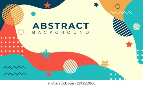 Abstract Background with memphis element. Vector illustration for design