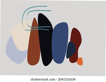 Abstract background memphis minimalist pattern.