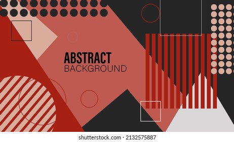 Abstract background in memphis style for advertisement and website theme.