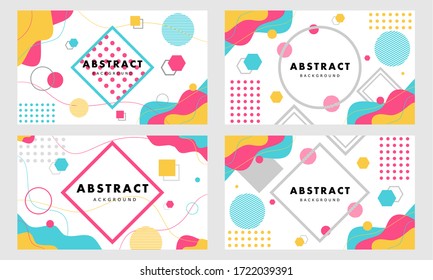 Abstract background. in memphis style, design, poster, background, trends