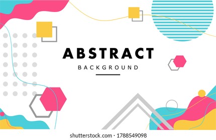 Abstract background. in memphis style, design, poster, background, trends