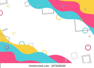 Abstrakter Hintergrund im Memphis-Stil. Geometrische Texturen. Vektorgrafik