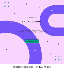 abstract background with memphis style geometric shapes pastel