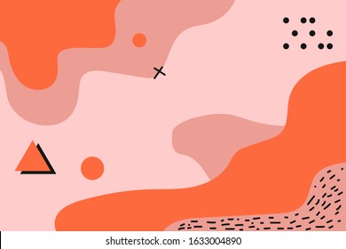 Abstract background Memphis  style. Vector illustration colorful pattern.