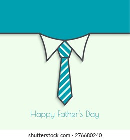 Abstract background with men ties. Happy Father Day. Shirt collar and necktie. 