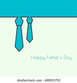 Abstract background with men ties. Happy Father Day. Cravat. Vector