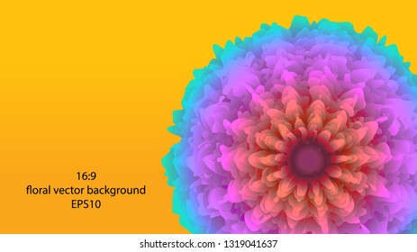 Abstract background with mesh mandala. For design covers, presentation, invitation, wallpapers, banners and business cards