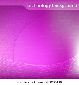Abstract background with mesh and squares