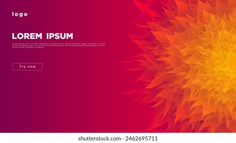 Abstract background with a mesmerizing 3D element.