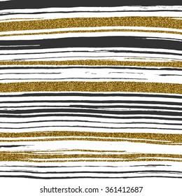 abstract background with messy black and gold lines