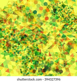 Abstract background with messy colorful polygon shapes