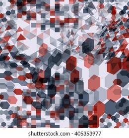 Abstract background with messy colorful polygon shapes