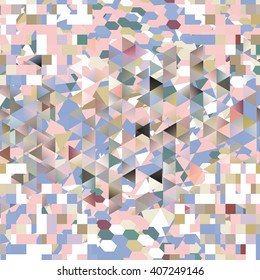 Abstract background with messy colorful polygon shapes