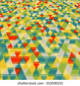Abstract background with messy triangular polygons pattern