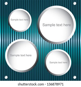 abstract background with metal circles