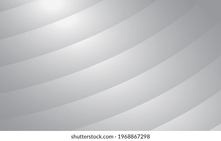 Abstract background with metal curve. Gradient curved stripes layers. Abstract 3D steel silver luxury background with metallic curve stripes. Luxury digital concept. Vector illustration EPS10