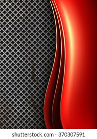 Abstract background with a metal grid