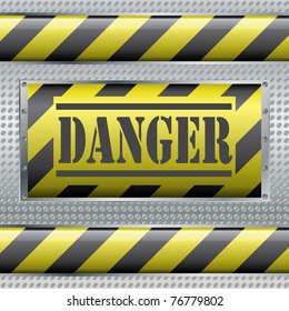 Abstract background with metal plate and screws