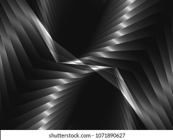 Abstract  background with metal strips. Vector illustration