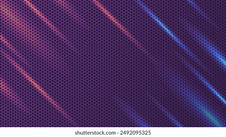 Fondo Abstractas con textura de metal y luces azules anaranjadas