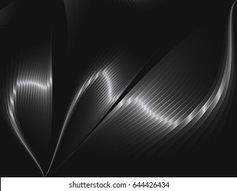 Abstract background with metal waves