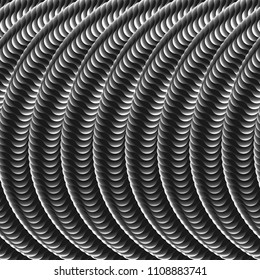Abstract Background. Metal Wire Circles. Vector