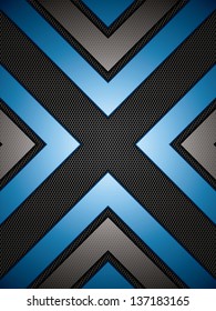 Abstract background, metallic blue brochure, vector