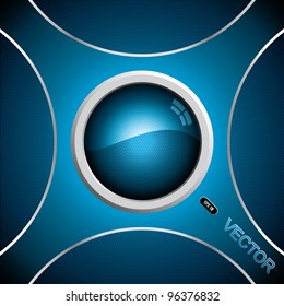 Abstract background, metallic blue brochure, vector