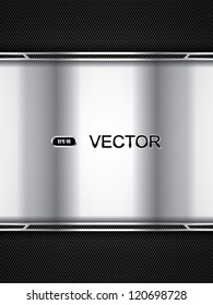 Abstract background, metallic brochure, vector