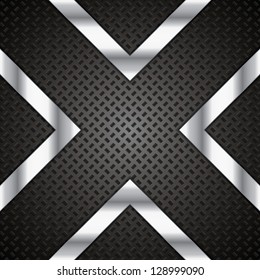 Abstract background, metallic brochure, vector