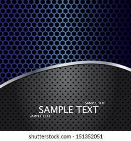 Abstract background, metallic brochure, vector