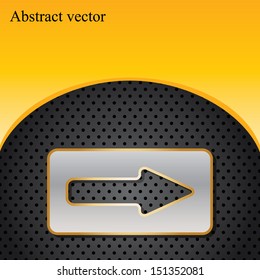 Abstract background, metallic brochure, vector