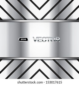 Abstract background, metallic brochure, vector