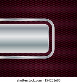 Abstract background, metallic brochure, vector