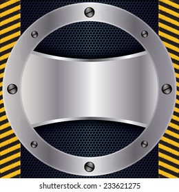 Abstract background, metallic  brochure, vector